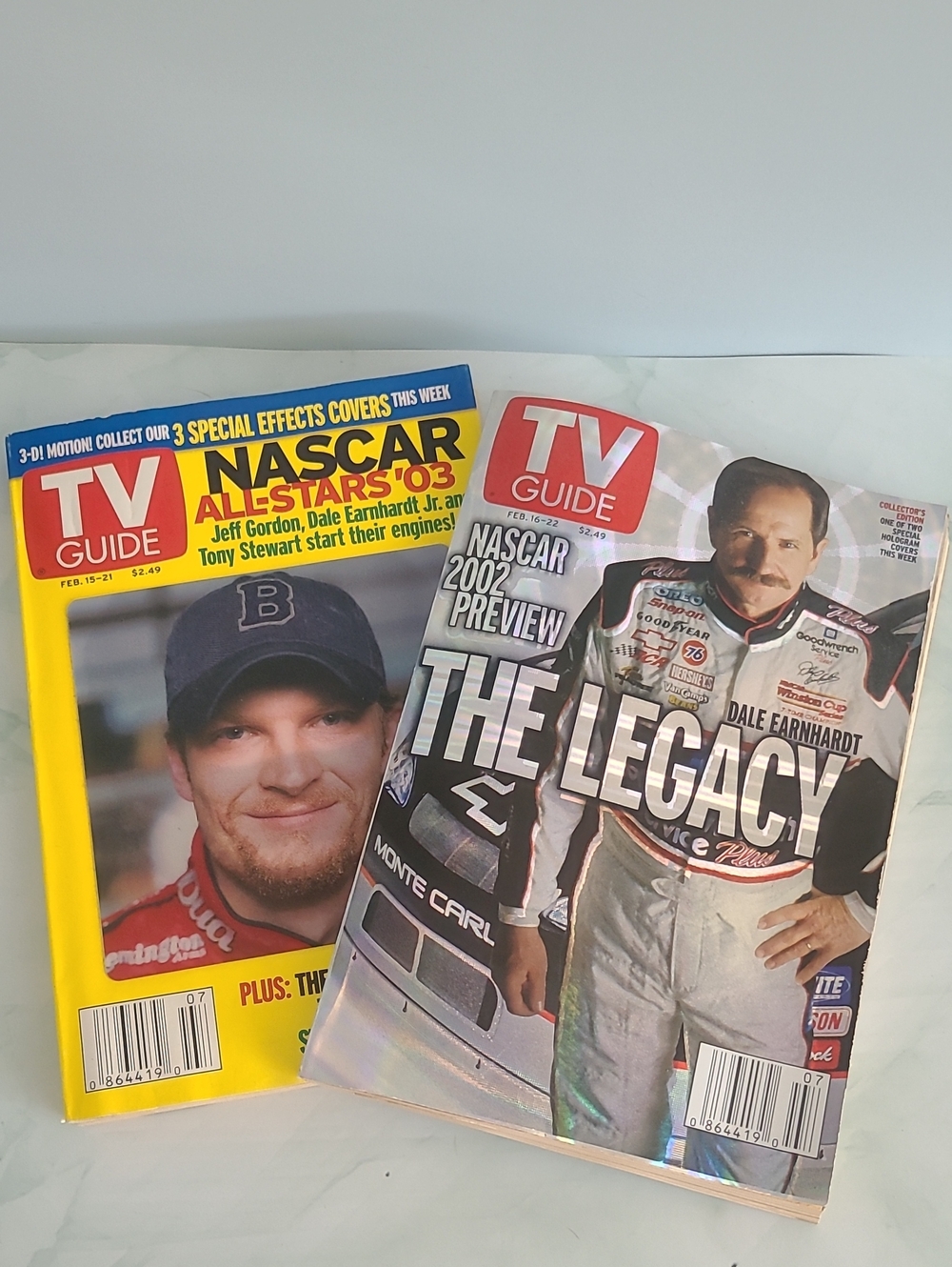 TV‎ Guide Nascar Set of 2  2002-2003